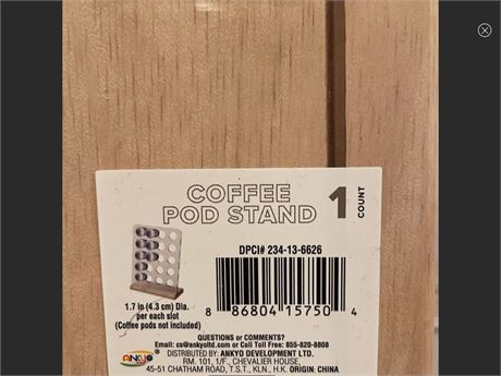 Wooden Coffee Pod Holder – 20 K-Cup Capacity