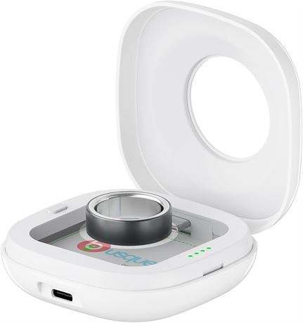 Oura Ring 4 Charger Case, Fits All-Sized Dock, 50-Day Runtime, White