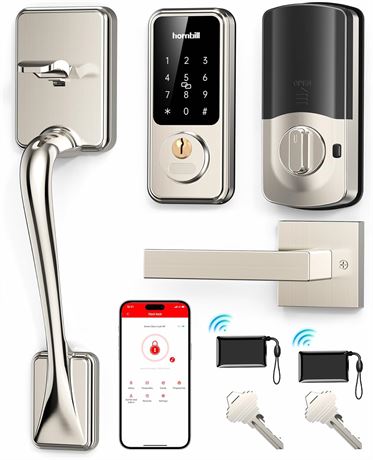 Hornbill Smart Front Door Lock Keyless Entry Touchscreen