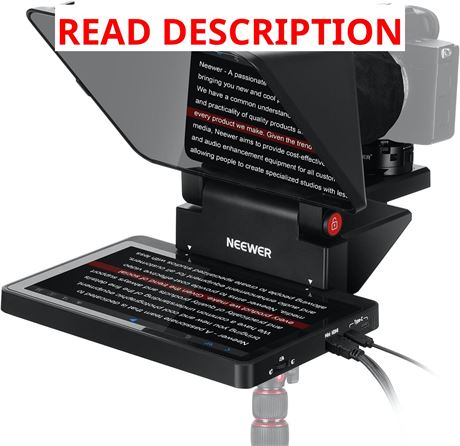NEEWER 2 in 1 Teleprompter 11 Inch with Monitor for Windows/Mac, Mirroring