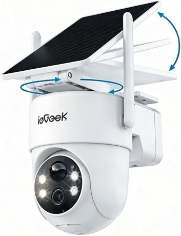 ieGeek Wireless Outdoor Security Cameras, 2K, IP66, 360 , Night Vision