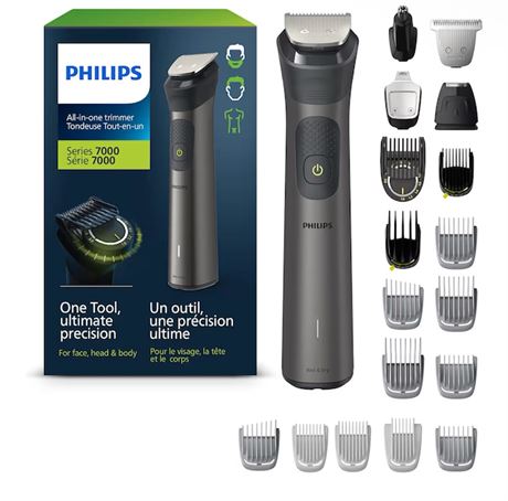 Philips Multigroom 7000 21-Piece All-in-One Trimmer MG7960/28 Face Hair Body