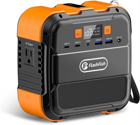 Station d'alimentation 120W 98Wh, G n rateur solaire batterie, LED, 110V
