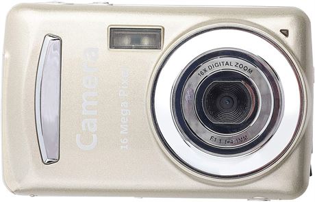 16X HD Digital Camcorder 720P 2.4" Screen for VHS DVD (Gold)