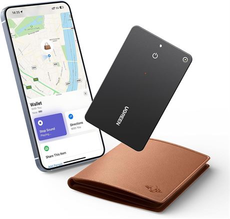 UGREEN FineTrack Slim Finder with Find My (iOS), 1.7 mm ultra-thin tracker