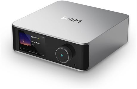 WiiM Ultra Music Streamer & Preamp 3.5" Touch Display Alexa Google Silver Model
