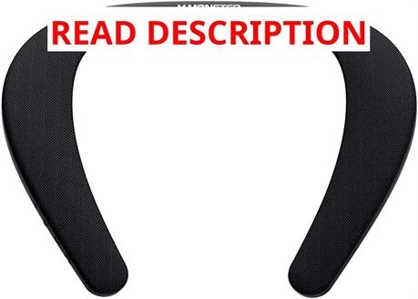 Monster Boomerang Neckband Bluetooth Speaker, 12H Playtime, IPX7 Waterproof