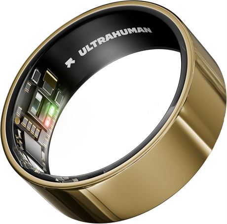 Ultrahuman Ring AIR Smart Ring – Sleep & Fitness Tracker, Air Gold, Size 9