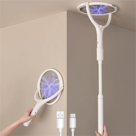 GeckoMan Electric Fly Swatter, Mosquito Killer, Rechargeable
