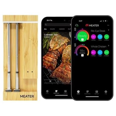 MEATER Pro Duo: WiFi Smart Meat Thermometer, 1000 F, Dual Probes