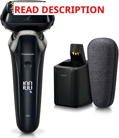 Panasonic ES-LS9CX-K LAMDASH Pro 6-Blade Shaver with Charging Case, Black