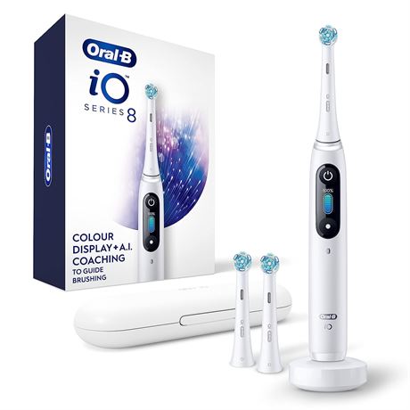 Oral-B iO Séries 8 Brosse à dents électrique avec têtes de remplacement