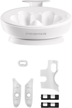 PRISMXR Charging Dock and Accessory Kit 6 in 1 Compatible with Quest 3