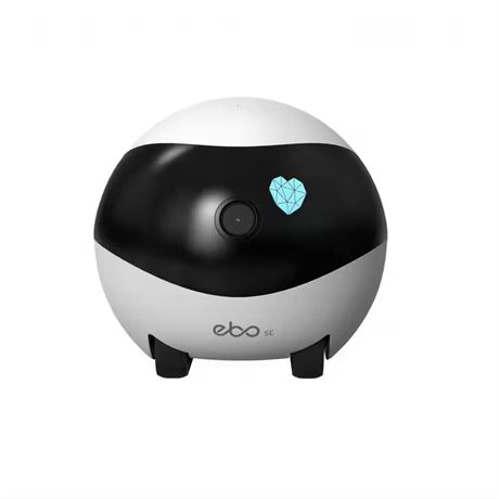 EBO SE 1080p Full HD Indoor WiFi Camera Robot, White, 2-Way Voice & Night Vision
