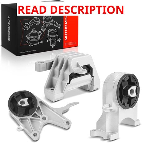 A-Premium Engine & 6-Speed Transmission Mount Kit for Malibu 2009-2012