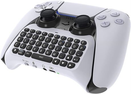 YUANHOT Wireless Keyboard for PS5/PS5 Pro Controller, Bluetooth Gamepad