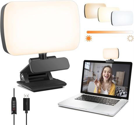 Lampe vidéo conférence Fansrocck, clip PC, lumière Zoom/streaming