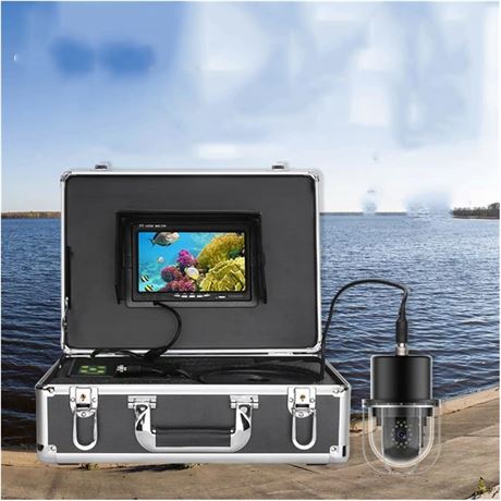 Fishfinder 7-Inch Underwater Camera, Waterproof, 20 LEDs, 360  Dome