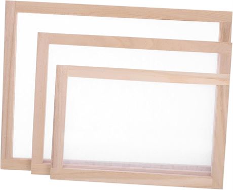 Cadres Papeterie Bois 3pcs Garvalon Papermaking DIY