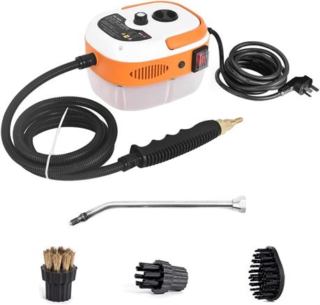 Irishom 2500W Steam Cleaner for Car, Portable Handheld Steamer with Brush Heads