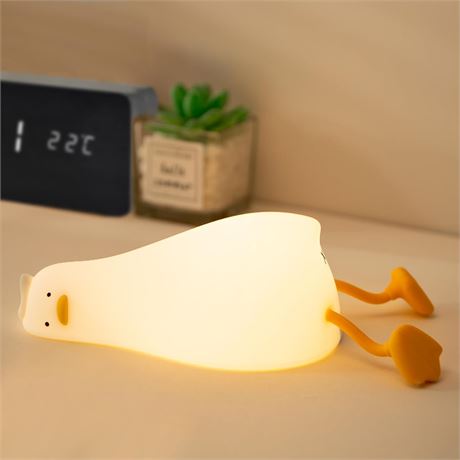 Veilleuse enfant canard silicone dimmable chambre bébé cadeau