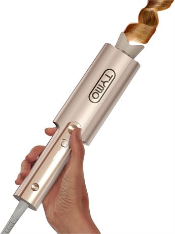 TYMO CurlPro Plus Auto Rotating Curling Iron, Long Barrel, 1-1/4 in., Gold