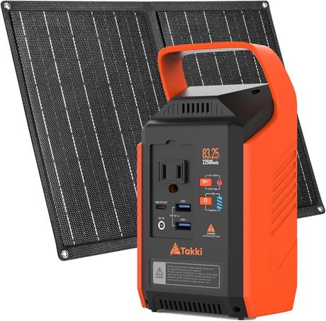 Takki 83Wh Portable Solar Generator with 21W Panel