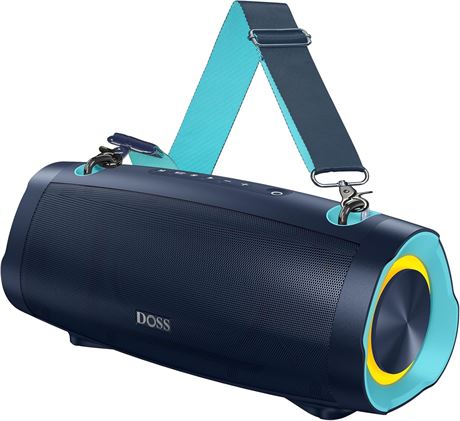 DOSS Extreme Boom Pro D100   Haut-parleur BT 140 W pic, IPX6, 24 h, sangle