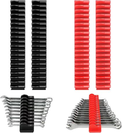 80 Modular Wrench Organizers for Tool Drawers with Metric/SAE Labels