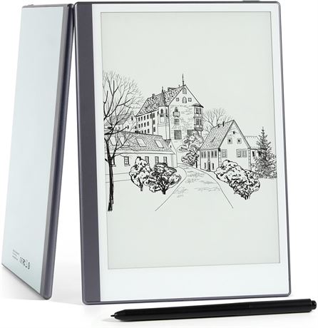 Paperwhite Tablette Android E-Ink pour notes, stylet et  tui, 9,7" Argent