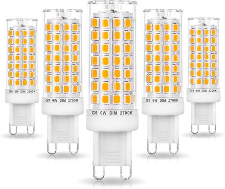 Ampoules G9 LED Ziomitus 6W 2700K Lot 5