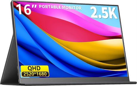 Moniteur de jeu portable 2,5K 16 po 2520x1680 IPS 1500:1, USB-C/HDMI