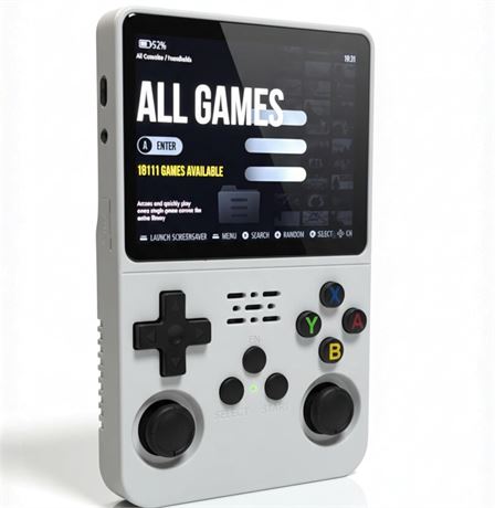 BitBox R36S ArkOs Handheld Arcade Console, 20,000 Games, 64GB, 3.5" IPS
