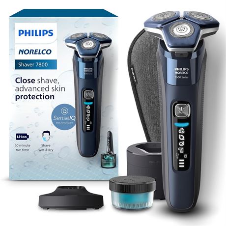 Philips Norelco Shaver 7800, Wet & Dry Electric Shaver SenseIQ, S7885/85