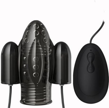 Vibrating Penis Sleeve Pump Extender, Rechargeable Male Vibrator Toy