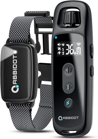 ABBIDOT Dog Shock Collar 3300FT Remote Waterproof Rechargeable E-Collar