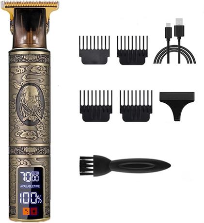 Vintage T9 Electric Hair Clipper Rechargeable Professional Trimmer
