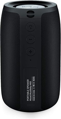 Enceinte Bluetooth MusiBaby Portable Étanche IPX5 Stéréo Bass 1500 min