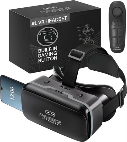 FEEBZ 3D VR Headset for Kids + Android Remote