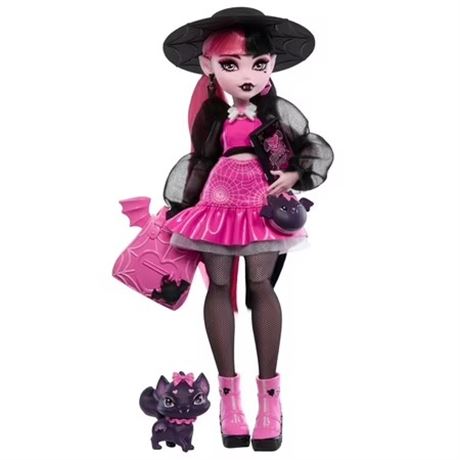 Monster High Draculaura Fashion Doll with Count Fabulous and Accessories