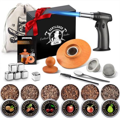 Cocktail Smoker Kit w/ Torch – Whiskey/Bourbon Gift Set