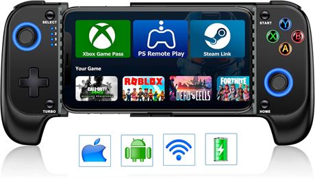 Contrôleur Mobile Wireless pour iPhone/Android, Compatible Xbox, PlayStation
