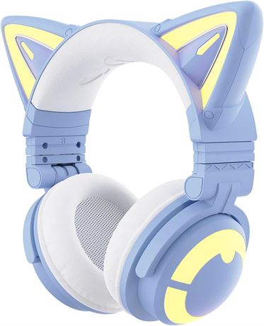 Casque Chat RGB YOWU Cat Ear Headphones CE Filaire/Sans Fil