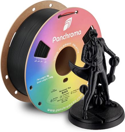 Filament 3D Panchroma PLA Noir 1.75mm 1kg