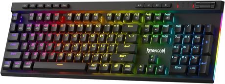 Redragon K580 Pro Wireless RGB Mechanical Gaming Keyboard, 104 Keys