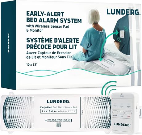 Alarme de lit Lunderg sans fil, prévention des chutes, seniors