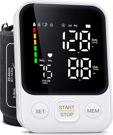 Home Blood Pressure Monitor, Arm Cuff 8.7-15.7"