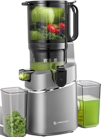 AMZCHEF Presse-agrumes   froid auto-aliment e 14,7 cm pour fruits et l gumes