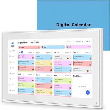 Écran Tactile 15.6” Calendrier Familial Numérique 2026 HD
