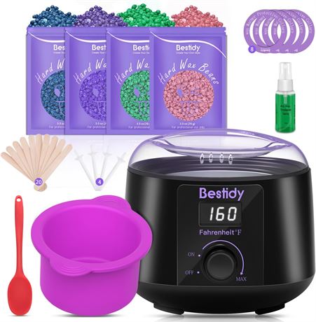 Bestidy Kit d' pilation num rique   perles de cire dure - homme et femme